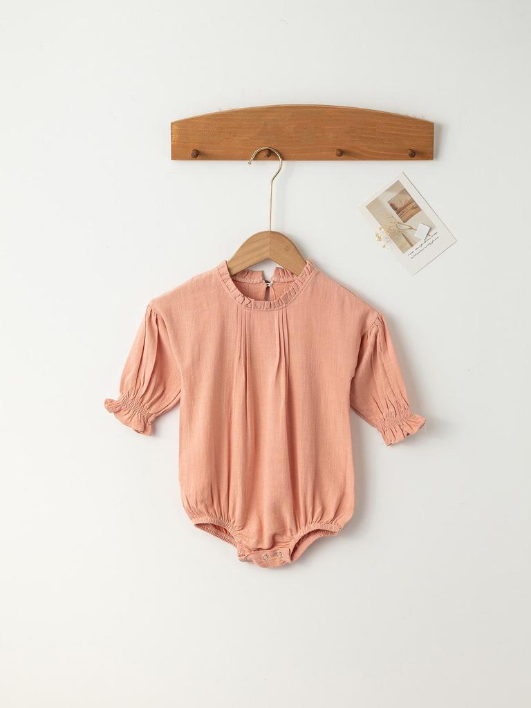 Kombinezon dla niemowlaka 0-6 miesięcy: Gruba, bezszwowa czysta bawełna na jesień i zimę