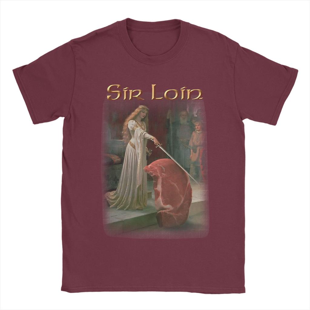 Sir Loin Steak TShirt Summer Fashion TShirts Unisexs Cotton O Neck Plus Size 5XL Clothing Short Sleeve Y2K Basic Tops