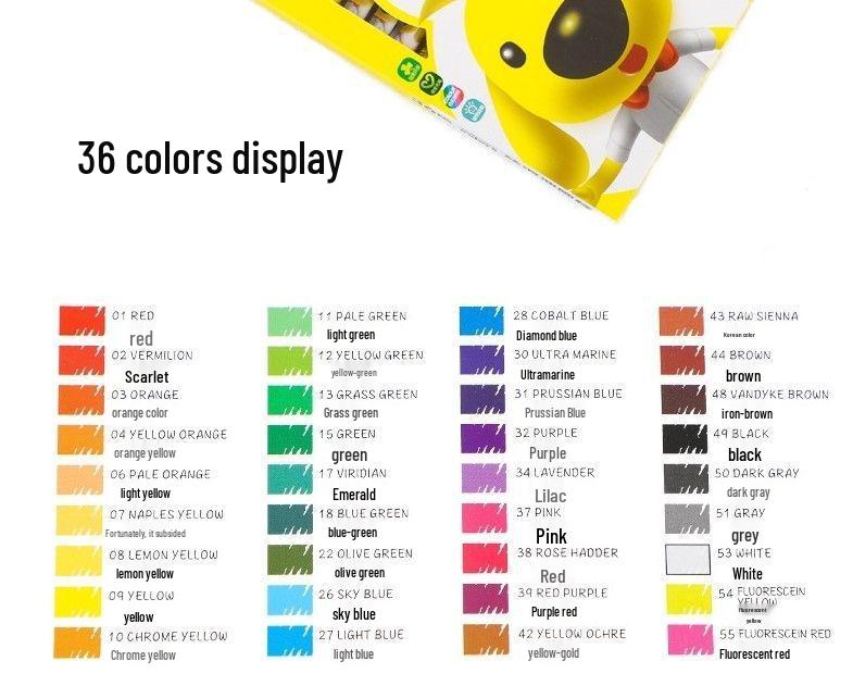 Oil Pastel Crayons and Drawing Pens Set for Kids and Students - Available In 12, 18, 24, or 36 Colors