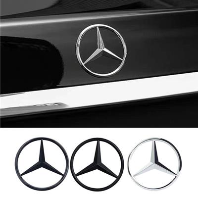 BENZ ABS Car Rear Decal Trunk Emblem Sticker for Mercedes Benz  W164 W203 W204 W168 C180 E320 CLA CLK CLS Interior Mouldings HBT-BENZ