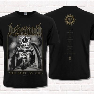 T-shirt Behemoth 'The Sh*t Ov God' (2025). Blackened death metal.