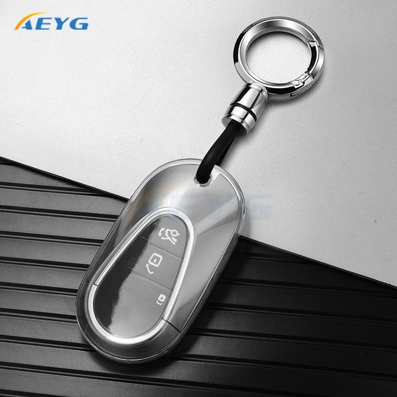 Tpu Car Key Case Cover Shell Fob For Mercedes Benz S400L S450/S500 Maybachs480 Keychain Interior Protective Accessories