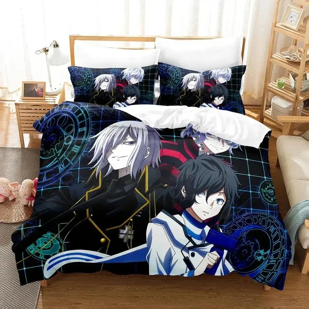 3D Anime Devil Survivor Bedding Set Duvet Cover Bed Set Quilt Cover Pillowcase Comforter king Queen Size Boys Adult Bedding Set