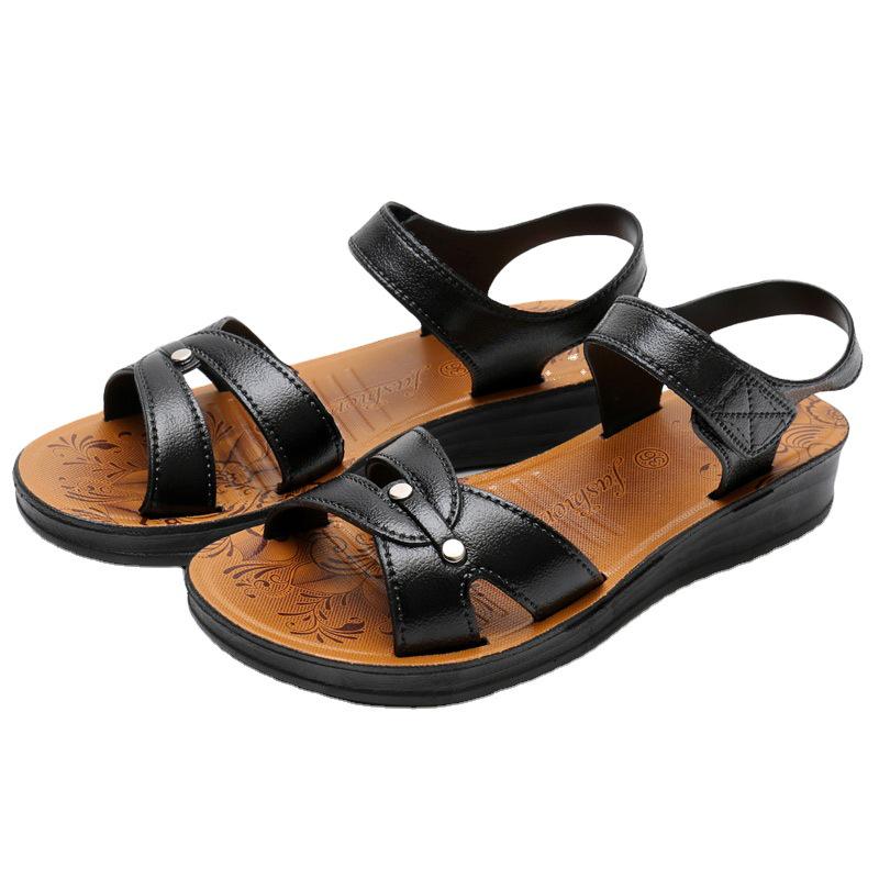 Summer Wear-Resistant Women’s Sandals for Middle-Aged and Elderly — Outdoor Plastic Mother Sandals