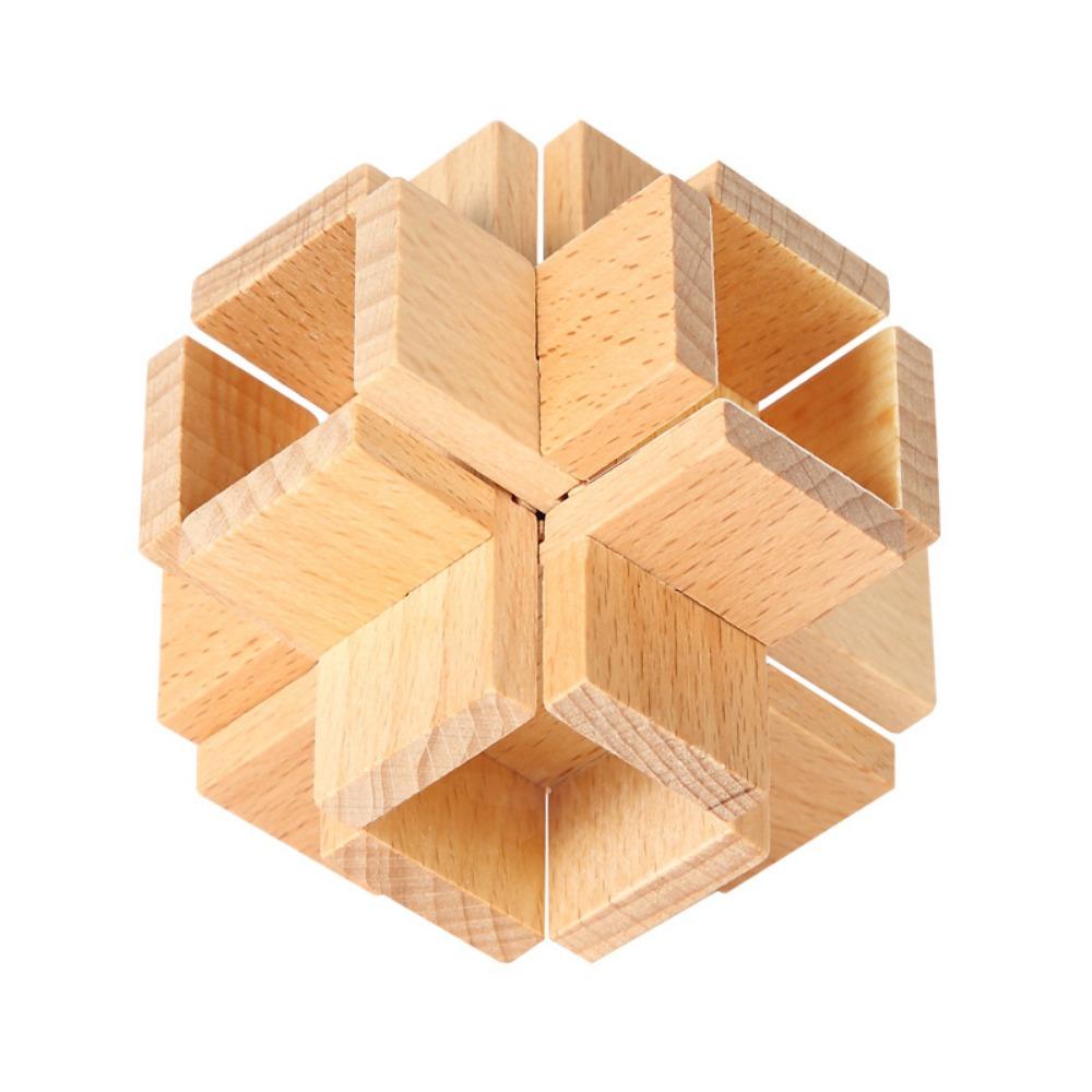 Mind Challenge Wooden Kongming Puzzle Puzzle Funny Luban Lock Classic Unlocking Wooden Puzzle Adults