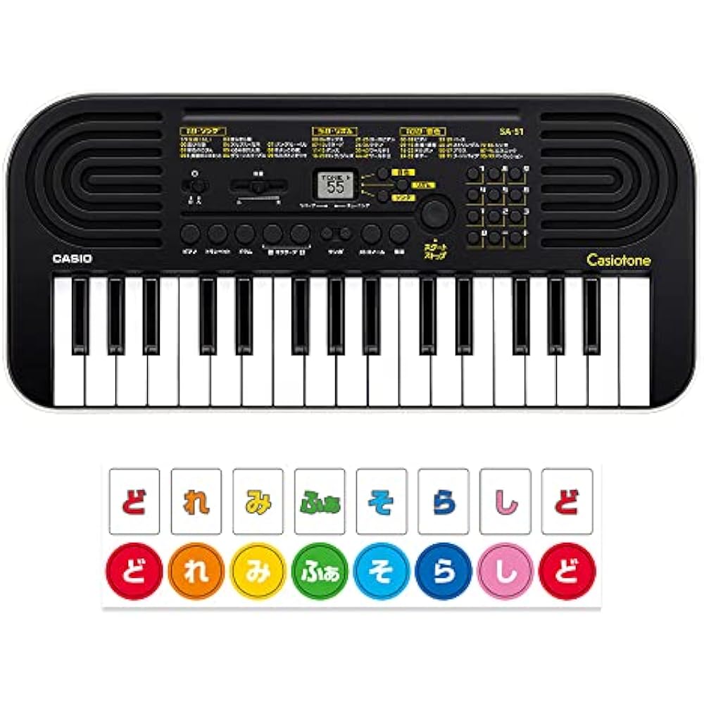 Casio CASIO SA-51 Casiotone 32 Mini-Key Digital Mini Keyboard, Black