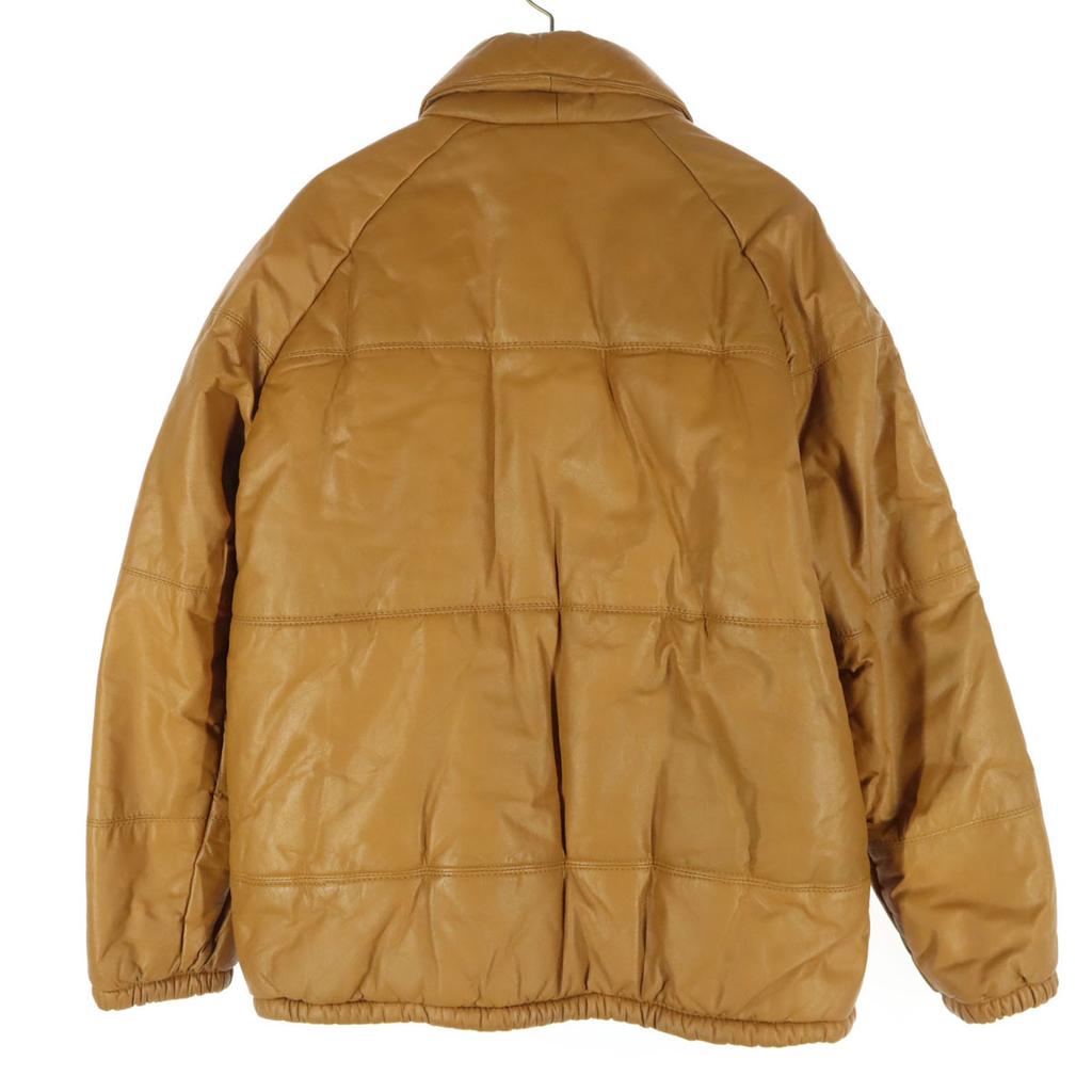 Langarm Füllung in Baumwoll-Lederjacke M Braun Herren Gebraucht