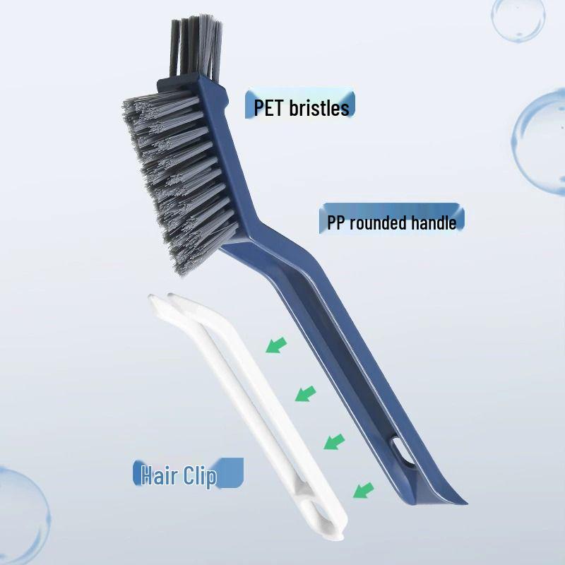 Multifunctional Stiff Bristle Bathroom and Floor Crevice Brush