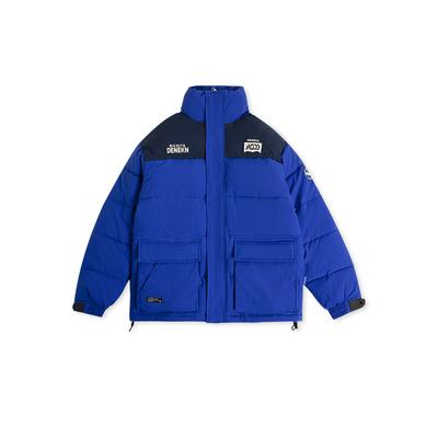 New Women's Stand-up Collar Short Loose Cotton-padded Winter Thick Contrast Bread Fashion Winter Coat.