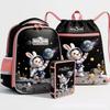 Mochila Infantil Rígida 3D para Meninas 1º-2º Ano Leve Ergonômica com Alças de Amortecimento a Ar Design de Desenho Animado