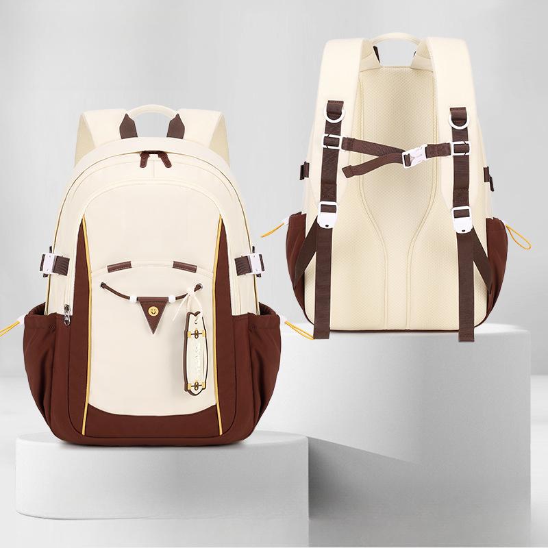 A Large-capacity Backrest Backpack for Girls In Grades Three To Six of Primary School To Protect The Spine and Reduce The Burden