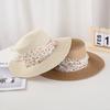 Seaside Vacation Bow Streamer Straw Hat Summer Sweet Sun Hat Little Fairy Sun Hat Travel Hat