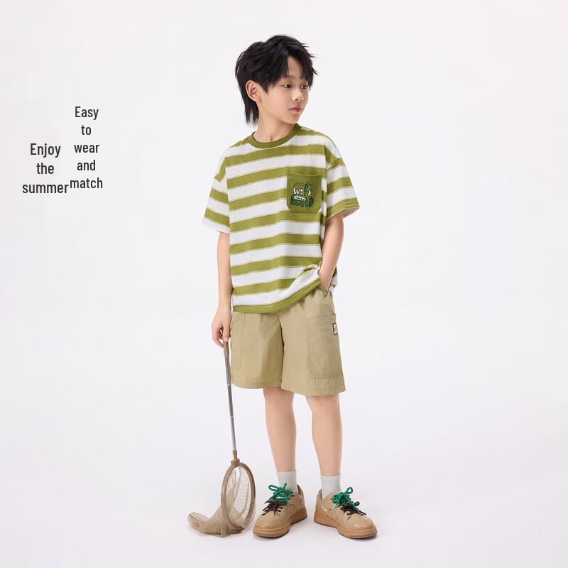 Boys' Casual Striped Short-Sleeve T-Shirt