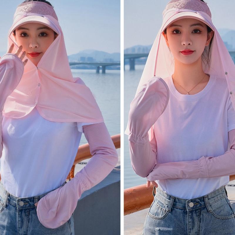 Summer Outdoor Sunshade Hat Curtain, Uv Resistant Sunshade Cloak, Safety Helmet, Baseball Cap, Sunshade Curtain
