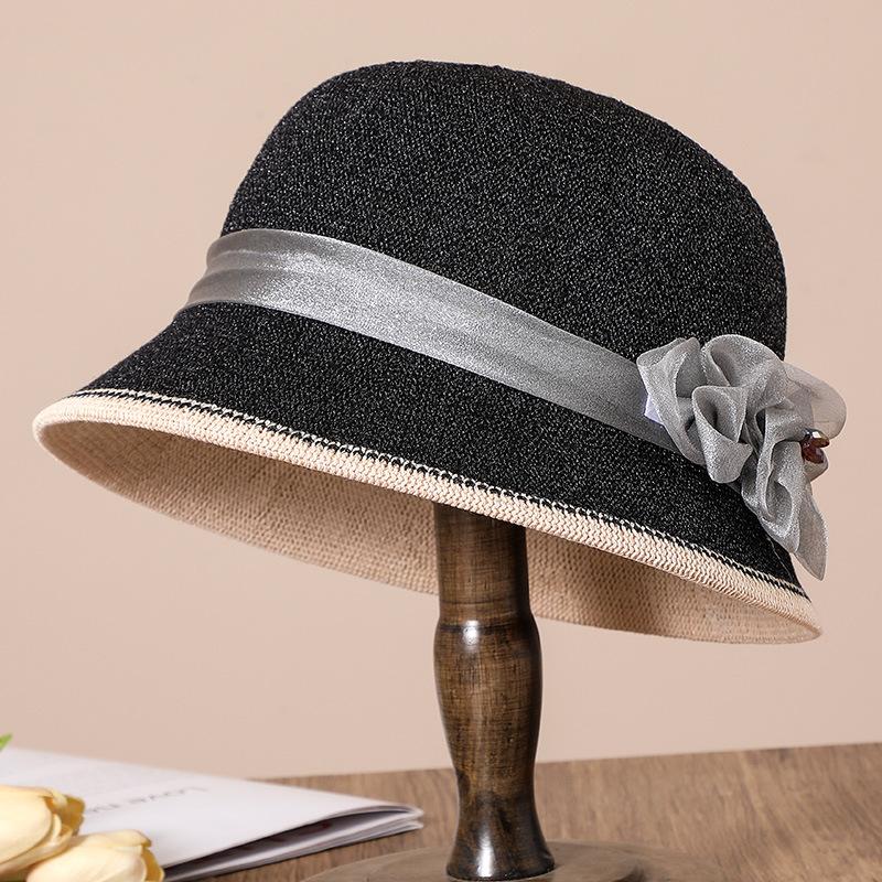 Middle aged mother basin hat fisherman hat children fashion versatile grandma sunshade sun hat spring autumn summer top hat