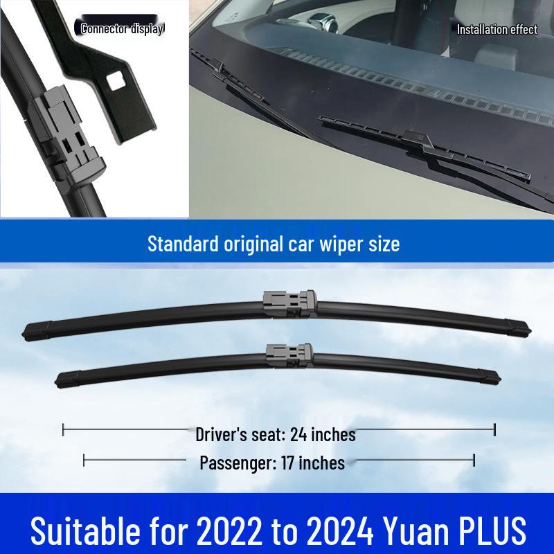 BYD Yuan PLUS Frameless Front Wiper for Models 22-24