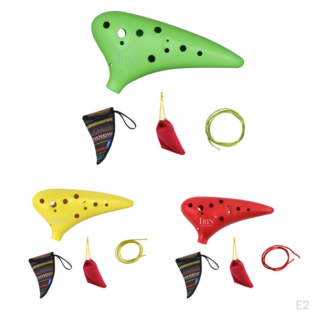 IRIN12 Hole C Tone Ocarina + National Style Package +Strap +Color Bag