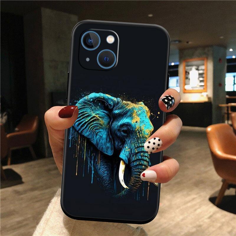 IK4 Animal Elephant Phone Case for Samsung Galaxy A11 A12 A13 A15 A52S A53 A55 A56 A70 A71 A72 A73 F06 F16 F56 S10 Plus S10e