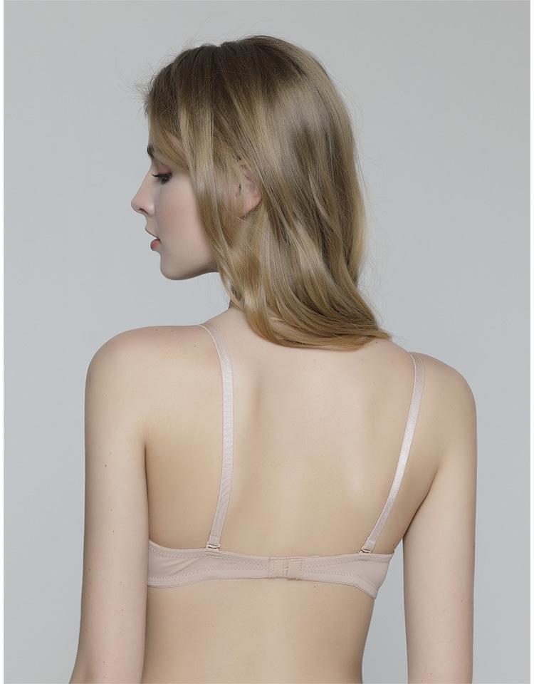 Seamless U-Shaped Solid Color Sexy Versatile Bra with Beautiful Back