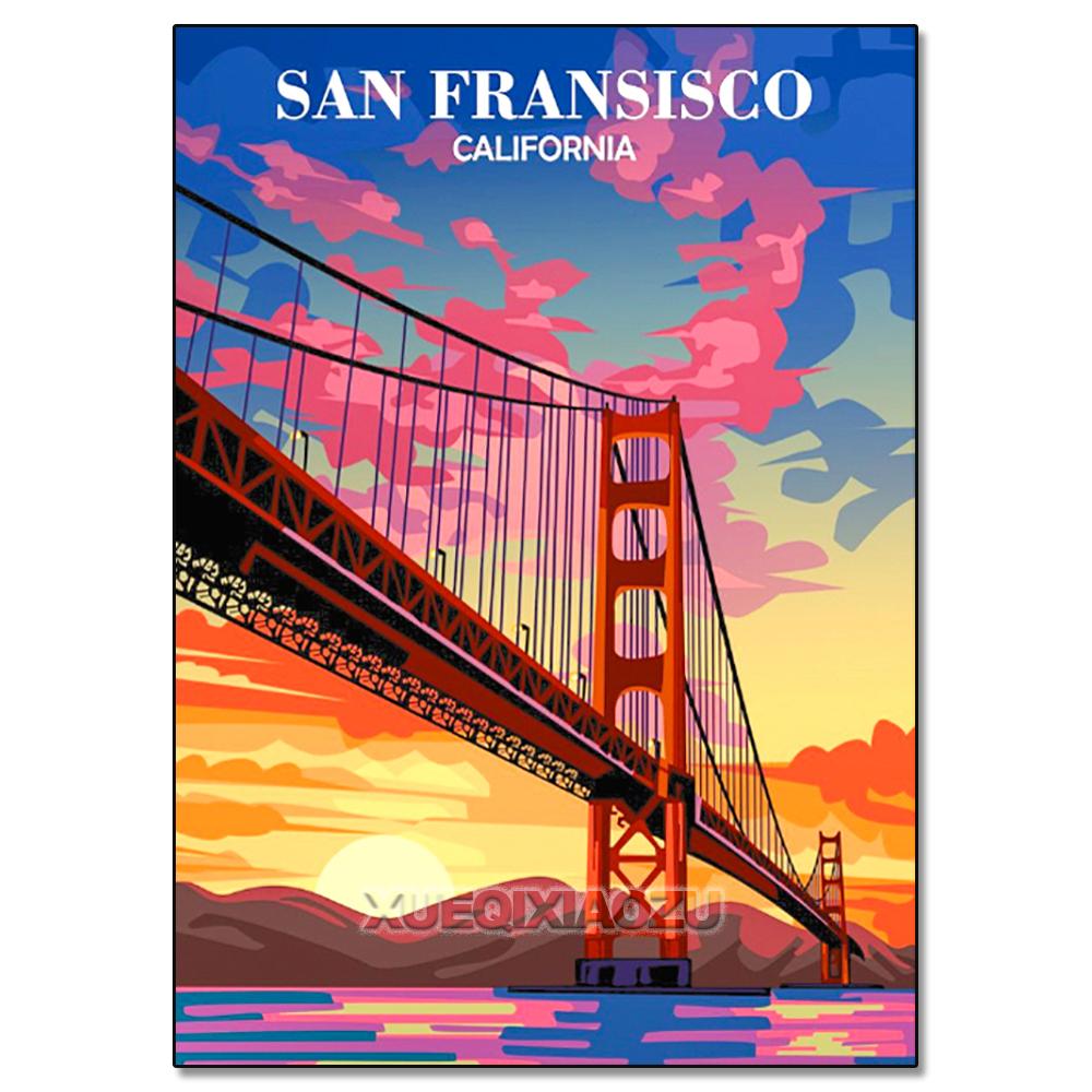 Urban Architecture Diamond Painting Decoration Diy Full Drill Santorini Madrid Rome Mosaic Inlay Cross Embroidery Set Gift