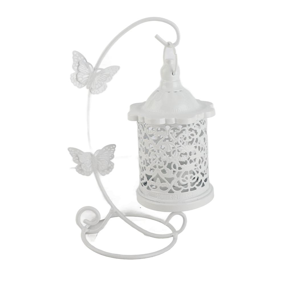5.31x9.25 in White Hollow Birdcage Lantern white Wedding Decorative Lantern Window Display
