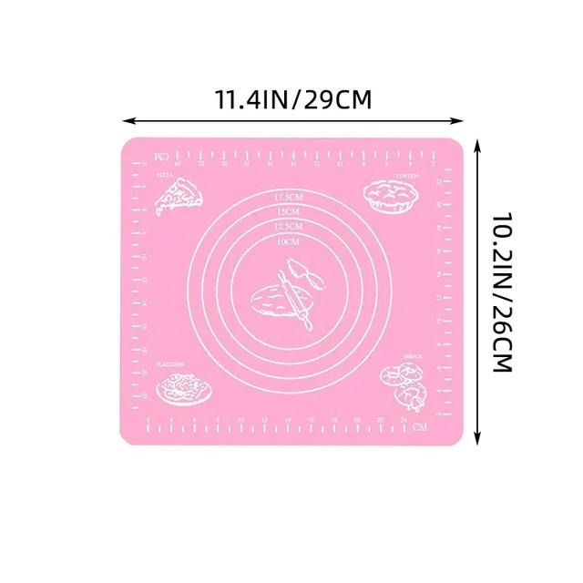 Neue Knetunterlage Silikon Backmatte Pizza Kuchen Teigbereiter Gebäck Küche Kochen Grill Gadgets Backformen Tischmatten Unterlage S