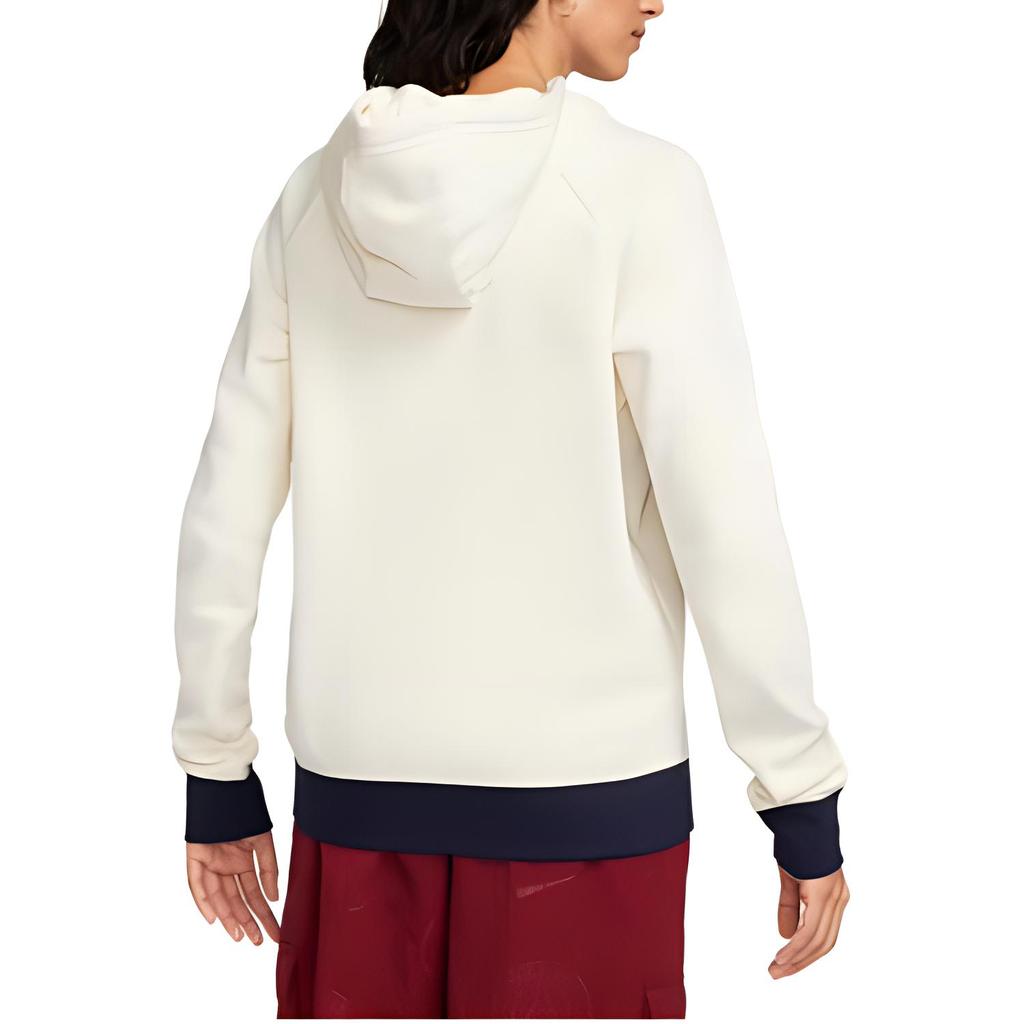 Nike Paris Saint-Germain Embroidered Logo Hoodie Women Tops Coconut DV4704-113