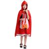 1 Set Halloween Clothes Hobby Funny Cute Comfortable Beautiful Decorative Polyester Holiday Wear Cosplay Little Red Riding Hood Dress Birthday Gift