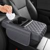 Auto Armsteunbak Met 2 Bekerhouders Auto Middenconsole Armsteun Kussen Armsteun Verhogingskussen Auto Armsteun Kussenhoes Pad Bak