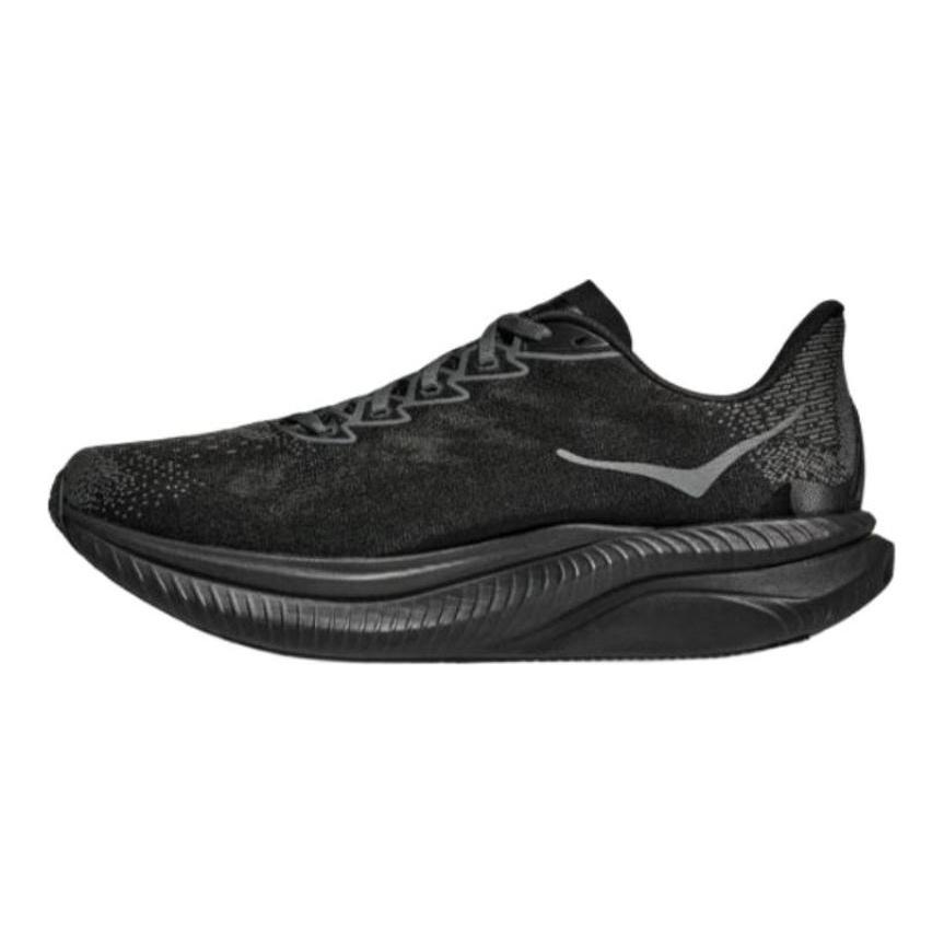 HOKA ONE ONE MACH 6 Abrasion Resistant, Breathable, Lightweight Running Shoes Men's Black Sneakers 1147790-BCKT