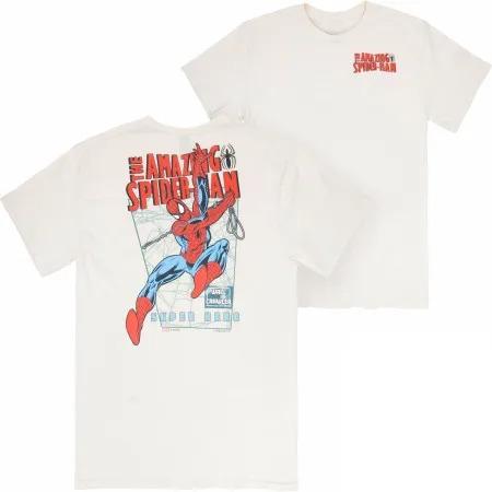 T-shirt à manches courtes imprimé Marvel Spider-Man Hommes et Femmes Été Nouvelle Tendance Mode Street Casual Col Rond Haut Lâche
