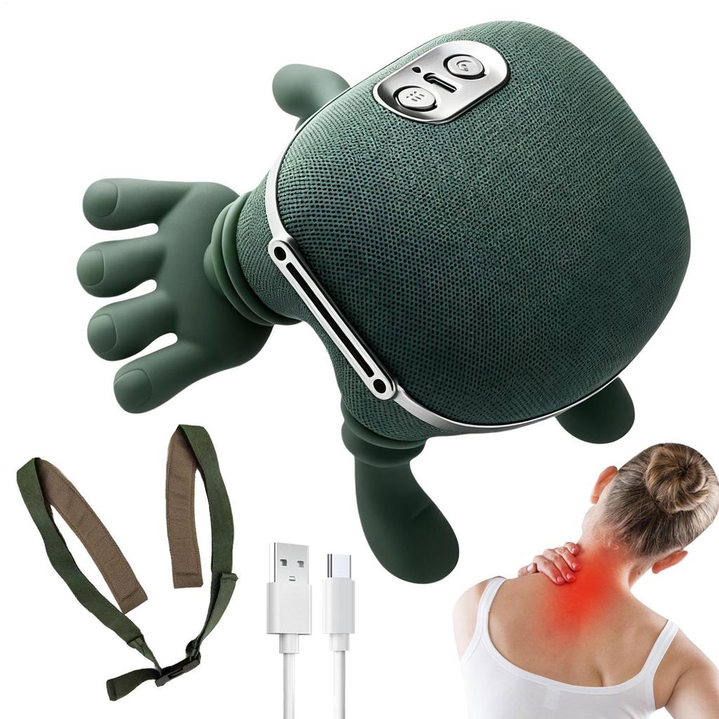 2 Heating Modes Neck Shoulder Massager Electric Heated Back Massagers Kneadin g Muscles Massage Pillow For Neck Waist Leg Body