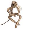 Retro Desk Lamp Unique Pipe Robot Shape E27 Exquisite Vintage Table Lamp for Home Living Room Cafes