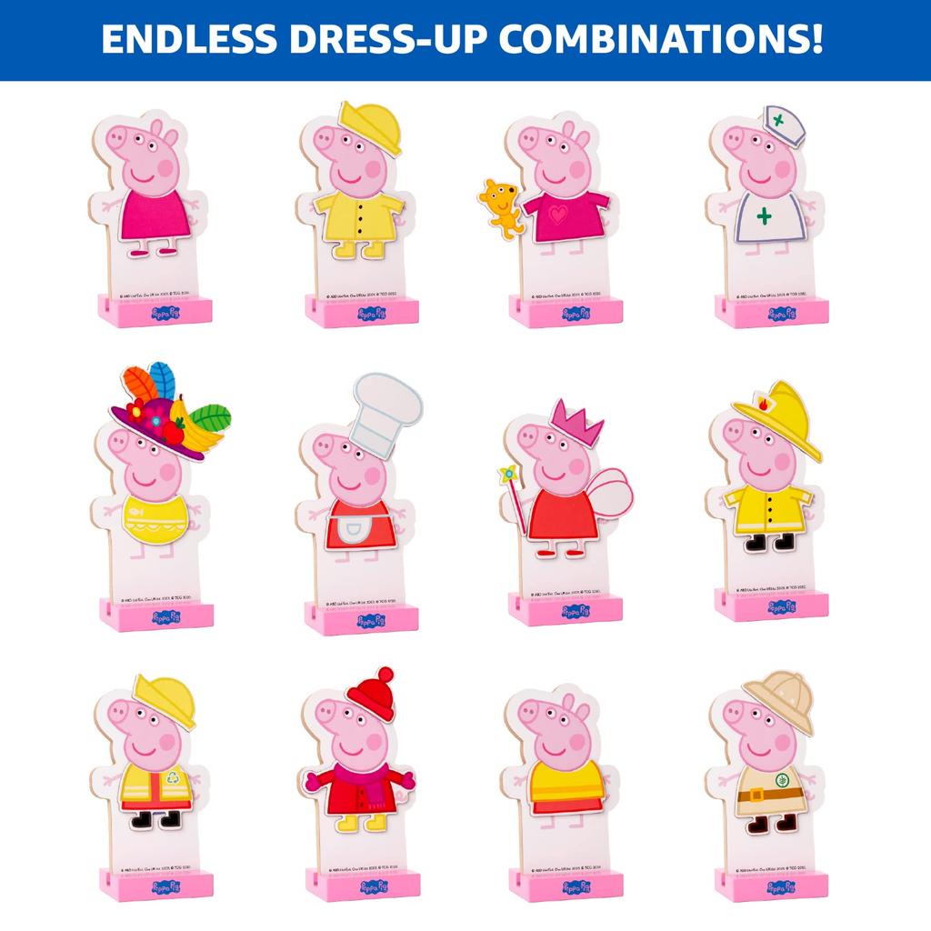 Peppa Pig Magnetic Wood Dress Up Puzzle (25 Piece)