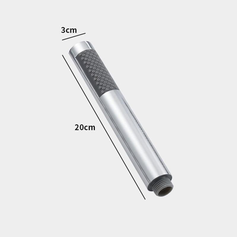 Handheld Cylindrical Stainless Steel Booster Shower Head Hotel Home Bathroom Universal Shower Head Set