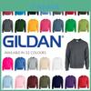 Moletom Clássico Gildan Heavy Adulto Gola Redonda Liso Pulôver Para Roupa de Trabalho Elegante e Confortável