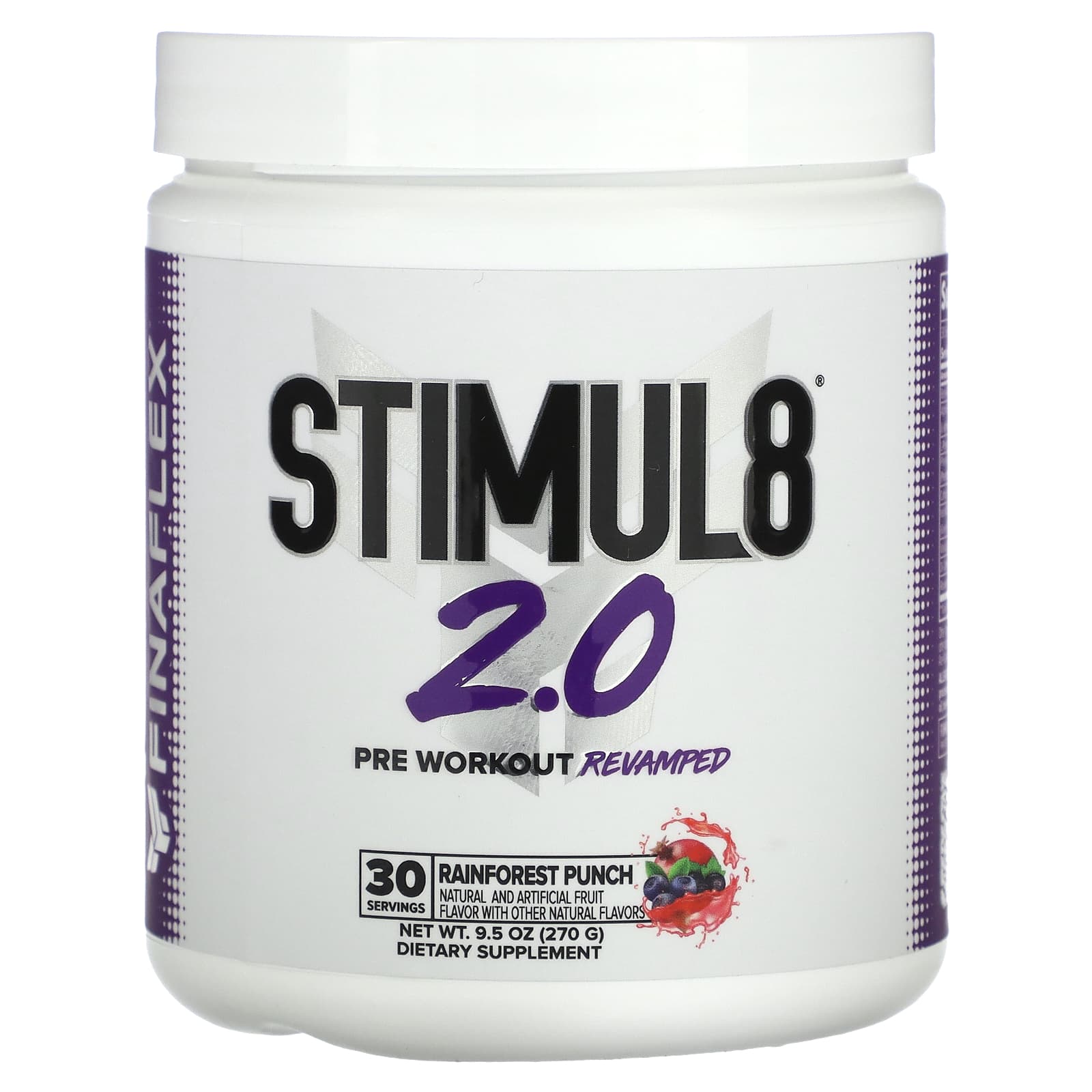 

Finaflex, Stimul8 2.0, Rainforest Punch, 9.5 oz (270 g)