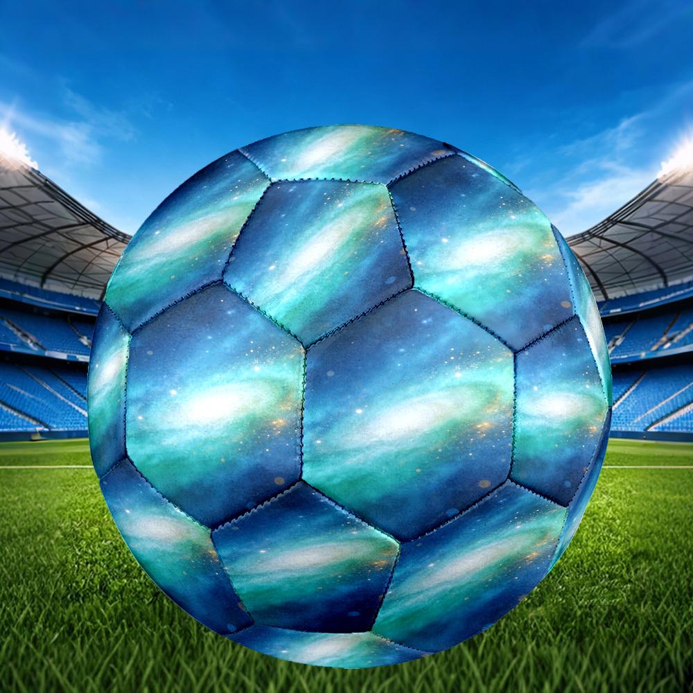 1pc Cosmic Galaxy Beauty Theme Soccer Ball Football, Size 5, Lightweight PVC, Outdoor Training Soccer Ball,Gift c65125