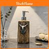 Rustic Deer Soap Dispenser Bottle With Pump For Bathroom And Kitchen Use