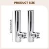 2Pcs Boat Fishing Rod Holders Stainless Steel Accessory Heavy Duty Easy Installation Rail