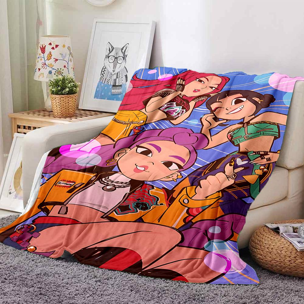 Fantasy Fashion Friends Blanket Soft Throw Blanket For Home Bedroom Bed Sofa Travel Office Solid Christmas Blanket