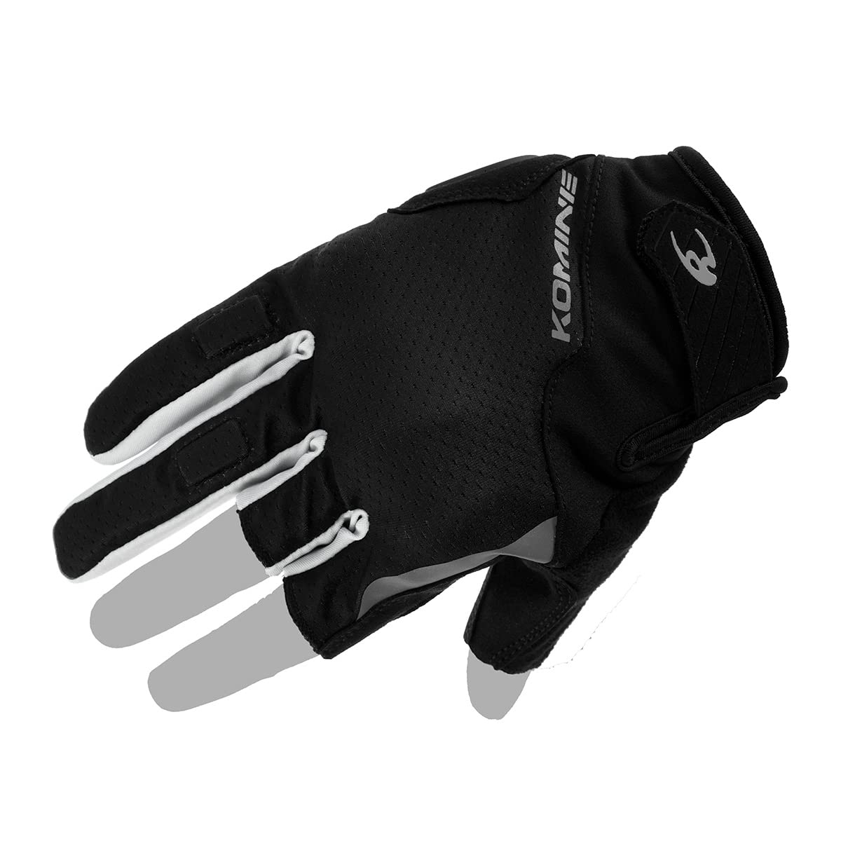 

KOMINE Motorcycle Gloves Protect 3 Fingerless Mesh Light Gray Small GK-2603 Gloves, Black,
