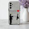 S-Street Art B-Banksy G-Graffiti  Phone Case For Samsung Galaxy A73,A72,A71,A70,A53,A52,A51,Soft Silicone Black Cover