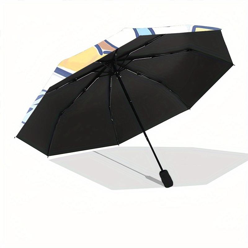 1pc Pochacco Fully Automatic Folding Portable Umbrella, 8 Iron Frames, Three-Fold Design, Suitable for All Seasons, Suitable for Outdoor Use.S058