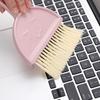 Desktop Broom Dustpan Kit Efficient Cleansing Dirts Removal Keyboard Cleaner Set for Computer Desk S Pink