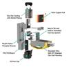 Cat8 RJ45 40G tienený kovový odliatok na zakončenie poľa HDBaseT Easy Jack Ethernetový konektor Internetový adaptér [LINKUP] 12-balenie -
