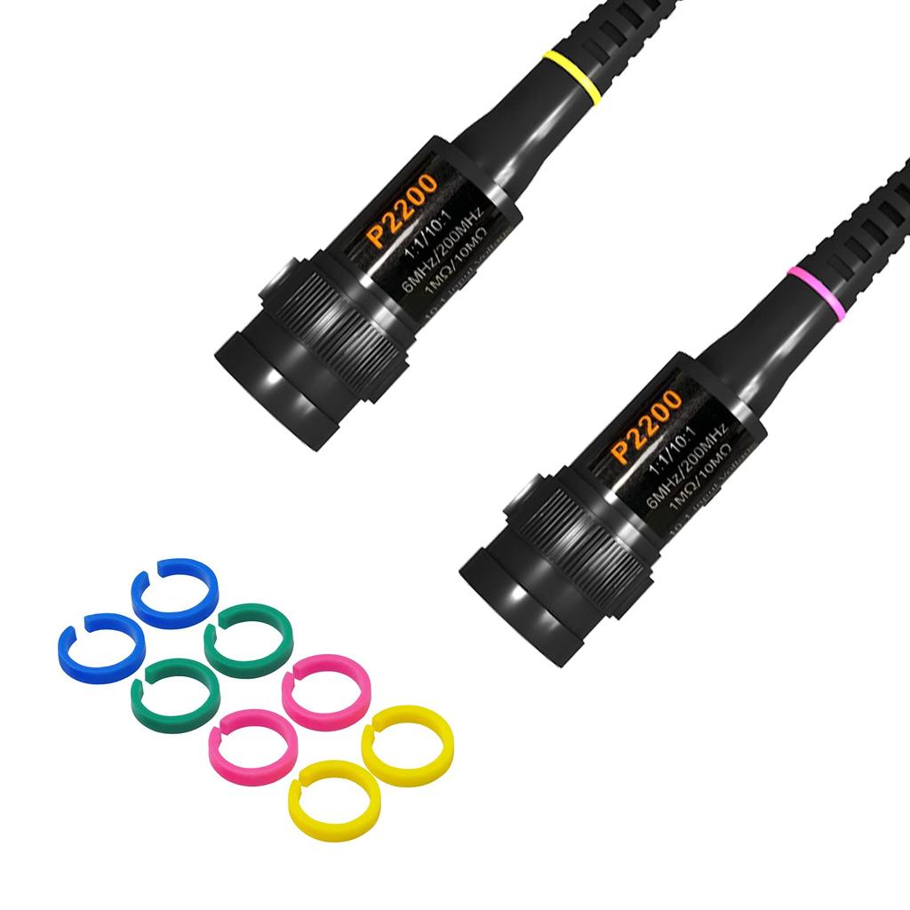 Cleqee Oscilloscope Probe 200MHz Fully Isolated BNC End Probe Accessory Kit 1X 10X P2200