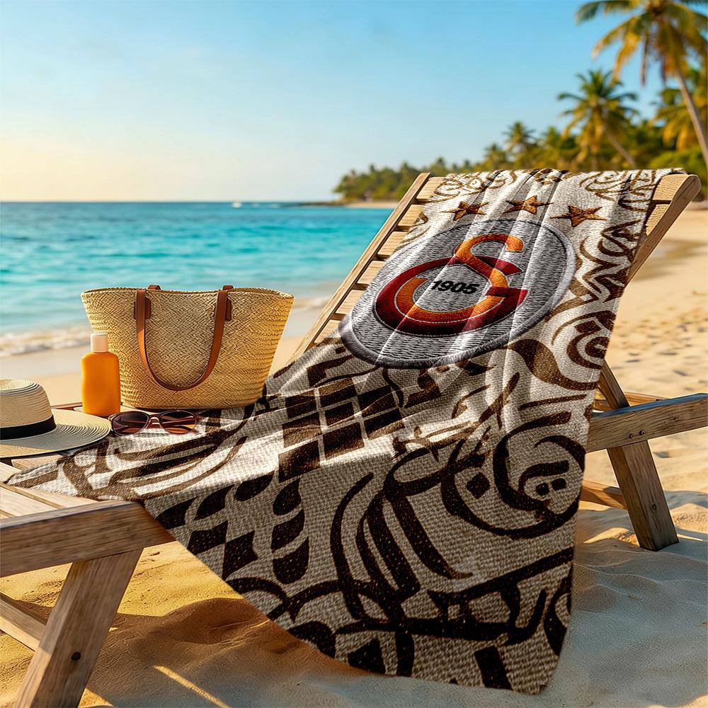 Galatasaray Beach Towel Super Soft Microfiber Quickdry Fabric Comfortable Lightweight