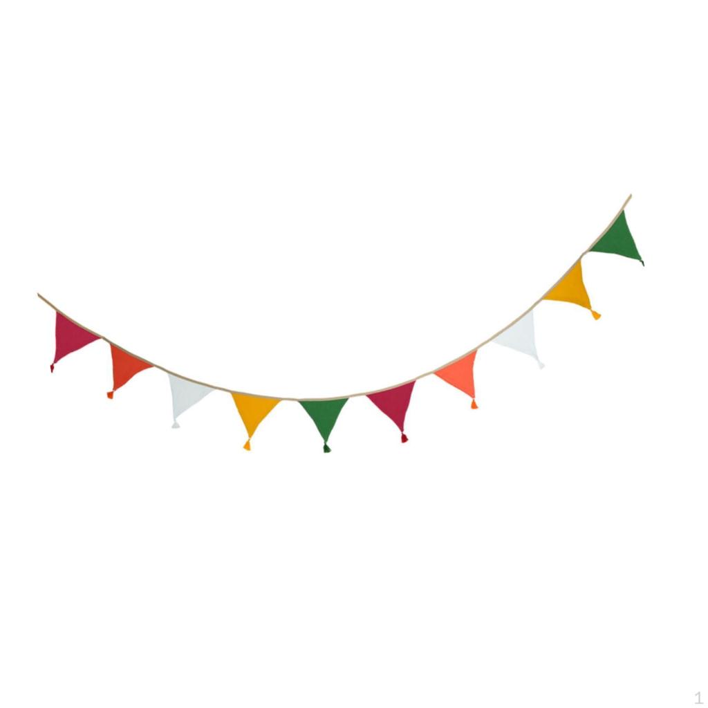Triangle Bunting Banner Nursery Garland 2.6M Party Supplies Wall Decor Pennant Flags for