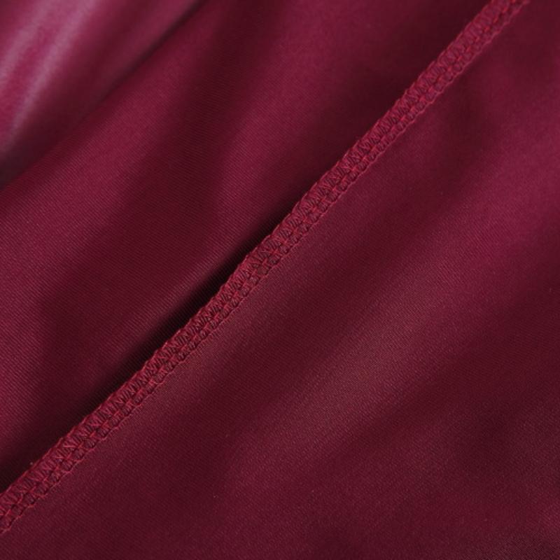 Dame Faux Skinnbukser Høy Midje Slim Leggings Jeggings Skinny Bukser med Belte